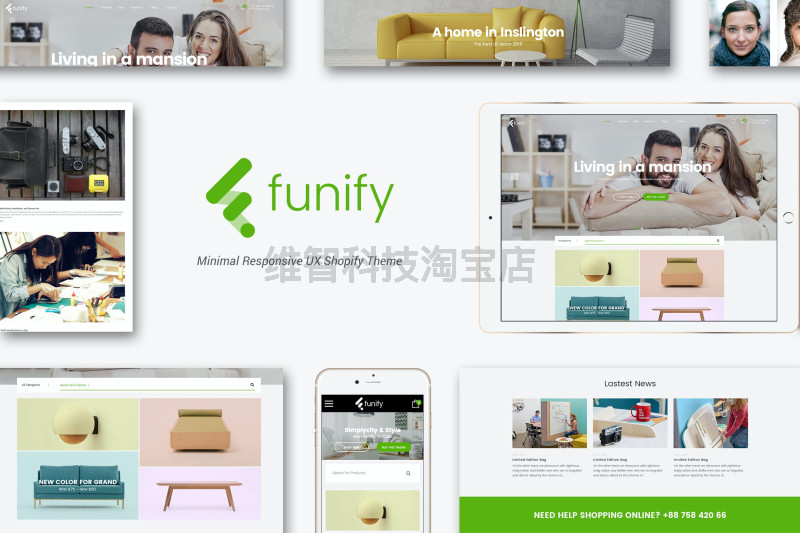 Funify - Minimal Responsive Furniture Shopify Theme