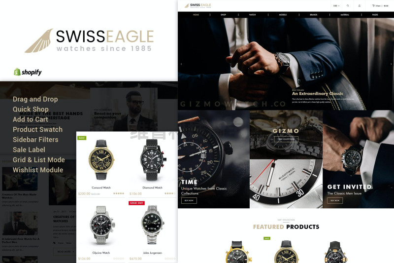Swiss Eagle | Watch Shopify Theme