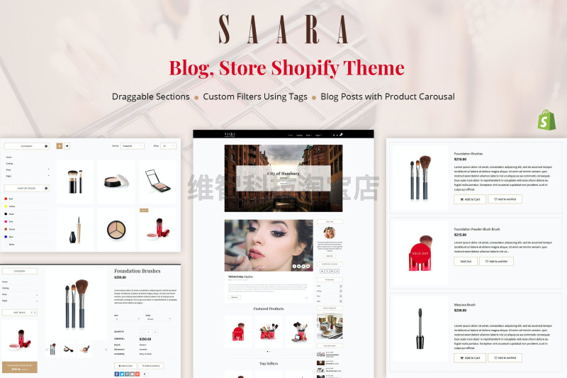 Saara - Blog, Store Shopify Theme