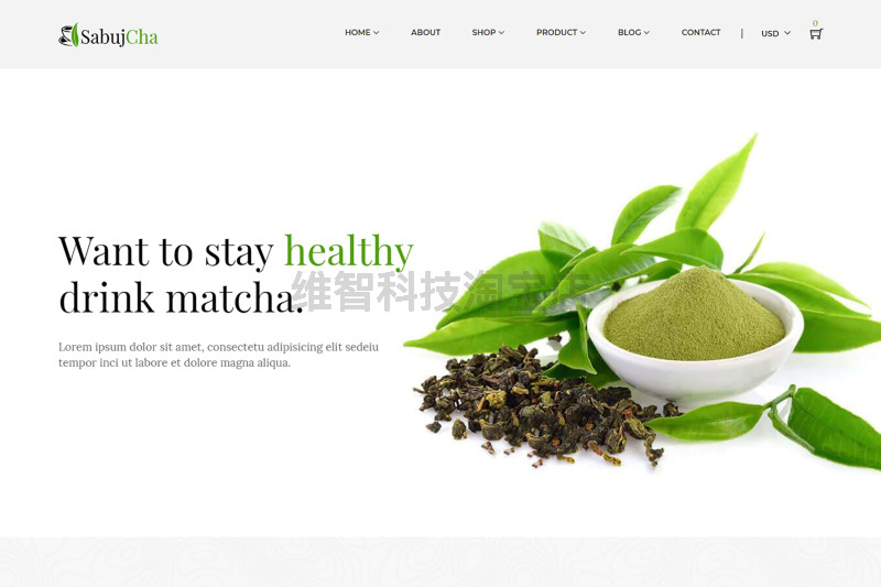 Sabujcha - Matcha Shopify Theme