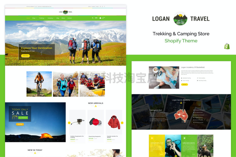 Logan - Trekking & Camping Store Shopify Theme