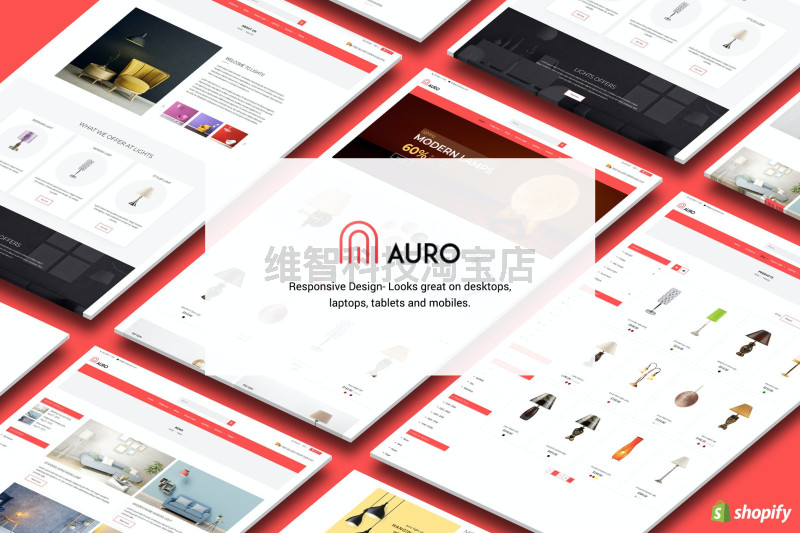 Auro | Hanging, Decorarive Lights Shopify Theme