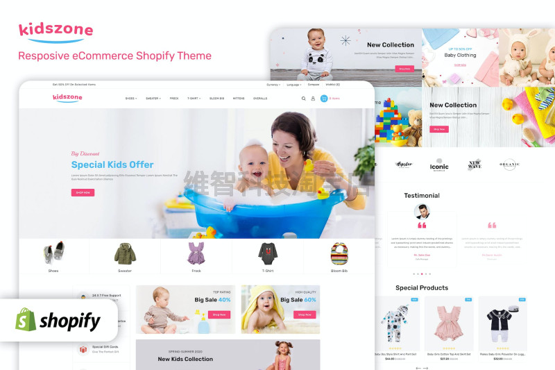 KidsZone - Kids & Children Fashion Shopify Store