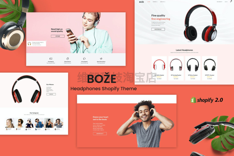 Boze - Headphone and Audio Store Shopify Theme